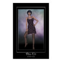 KRW A Glimpse of Stocking Brunette Pin Up posters