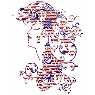 KRW American Beauty Patriotic Profile shirt