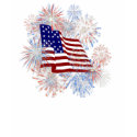 KRW American Flag Fireworks Patriotic t-shirts