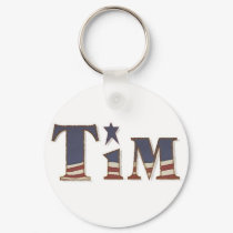 KRW Americana Name Keychain - Tim