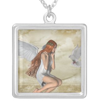 KRW Angel and the Dove Sterling Silver Necklace necklace