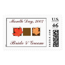 KRW Autumn Leaves Custom Wedding Stamp by KRWWedding KRW Autumn Leaves Custom Wedding Stamp
