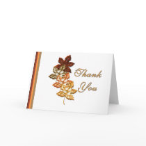 KRW Autumn Leaves Thank You Card by KRWWedding KRW Autumn Leaves Thank You Card