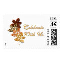 KRW Autumn Leaves Wedding Stamp