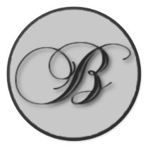 KRW - B - Monogrammed Seal stickers