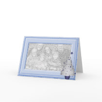 KRW Baby Boy Christmas Photo Frame Card by KRWHolidays KRW Baby Boy Christmas Photo Frame Card