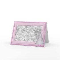 KRW Baby Girl Christmas Photo Frame Card by KRWHolidays KRW Baby Girl Christmas Photo Frame Card