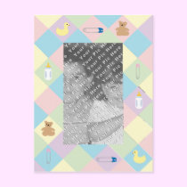 KRW Baby Things Custom Photo Birth Announcement postcards