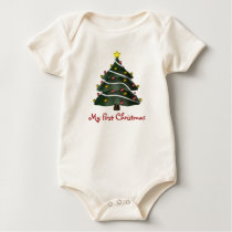 KRW Baby's First Christmas Tree t-shirts