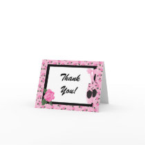 KRW Ballerina Rose Thank You Note Greeting Card