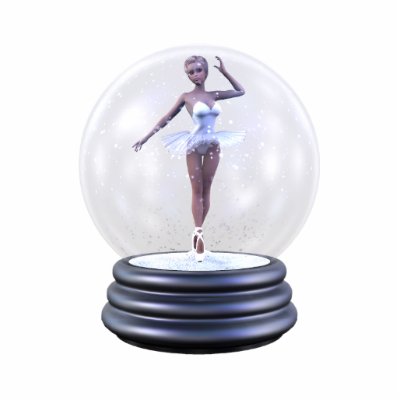 KRW Ballerina Snowglobe Sculpture Photo Sculpture by KRWDesigns