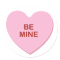 KRW Be Mine Valentine Candy Heart Sticker