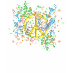 KRW Beautiful Butterfly Peace Symbol shirt