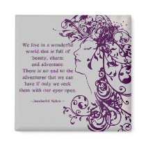KRW Beauty Flourishes Quote magnets