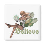 KRW Believe In Faeries Blonde Refrigerator Magnets