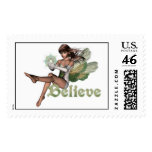 KRW Believe in Faeries Brunette Postage Stamp