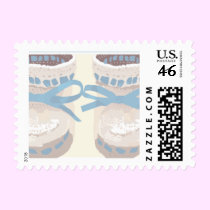 KRW Blue Baby Booties postage
