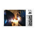 KRW Blue Christmas Holiday Ornament postage