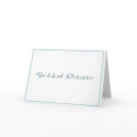 KRW Blue Daisy Bridal Shower Invitation cards