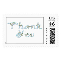 KRW Blue Daisy Thank You Stamp stamps