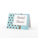 KRW Blue Dots Custom Bridal Shower Invitation cards by KRWWedding KRW Blue Dots Custom Bridal Shower Invitation cards