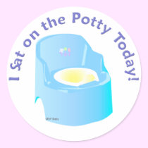 KRW Blue I Sat on the Potty Training Reward stickers