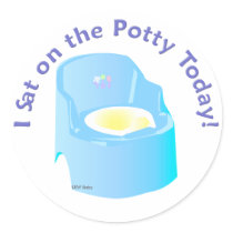 KRW Blue I Sat on the Potty Training Reward stickers