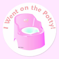 KRW Blue I Went on the Potty Training  Reward stickers