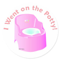 KRW Blue I Went on the Potty Training  Reward stickers