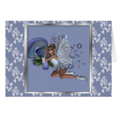 KRW Blue Lace Faery 4 Card by KRWDesigns