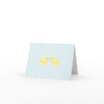 KRW Blue Stripe Rubber Duck Baby Shower Invitation cards