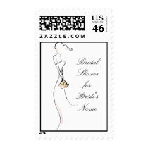 KRW Blushing Bride Bridal Shower Stamp by KRWWedding KRW Blushing Bride Bridal Shower Stamp