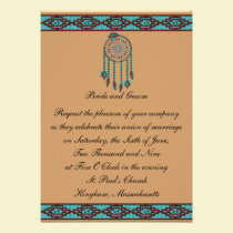 KRW Border Dreamcatcher Custom Wedding Invitation invitations