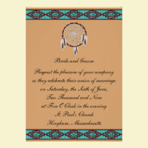 KRW Border Dreamcatcher Wedding Invitation invitations