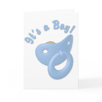 KRW Boy Pacifier Baby Shower Invitation cards by krwbaby KRW Boy Pacifier Baby Shower Invitation cards
