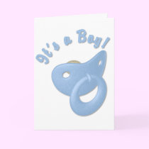 KRW Boy Pacifier Baby Shower Invitation cards