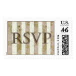 KRW Bridal Stripes RSVP Wedding Stamp