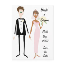KRW Bride & Groom Save the Date Custom Postcard by KRWWedding KRW Bride & Groom Save the Date Custom Postcard