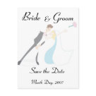 postcard - KRW Bride & Groom Save the Date Custom Postcard