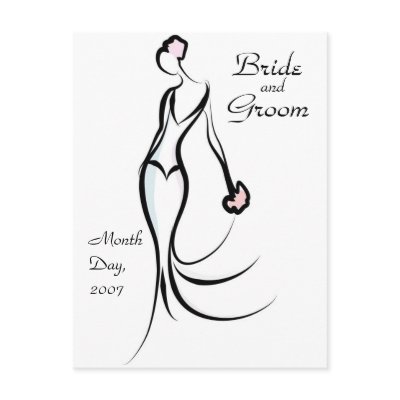KRW Bride Save the Date Custom Postcard by KRWWedding