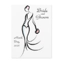 KRW Bride Save the Date Custom Postcard