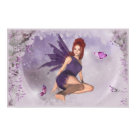 postcard - KRW Butterfly Dream Fairy Fantasy Art Poster