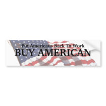 KRW Buy American Bumper Sticker