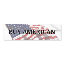 KRW Buy American Bumper Sticker