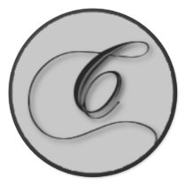 KRW - C - Monogrammed Seal stickers
