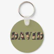 KRW Camoflage Name Keychain - David