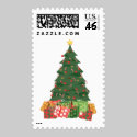 KRW Candy Cane Christmas Tree postage