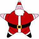 KRW Cartoon Star Santa Claus Ornament foto-skulpturen