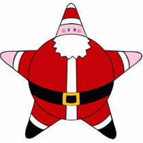 KRW Cartoon Star Santa Claus Ornament photo sculptures