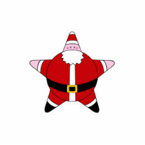 KRW Cartoon Star Santa Claus Pin photo sculptures